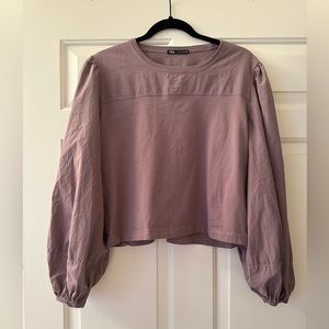 Mixed Fabric Top